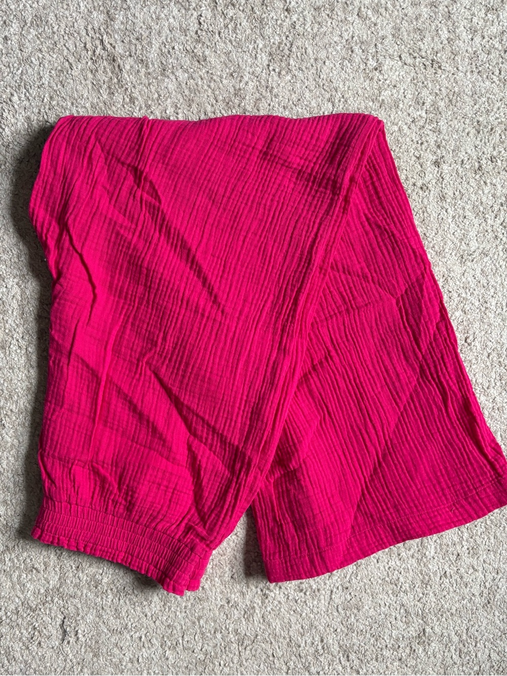 Express Hot Pink Smocked Waist Skirt